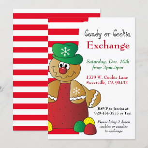 Convites Gumdrop Gingercake Cookie & Candy Exchange