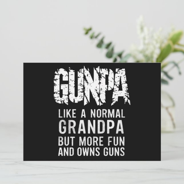 Convites GUNPA como um avô normal, mas mais divertido e pos (Em pé/Frente)