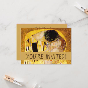 Convites Gustav Klimt A Pintura Clássica Beija