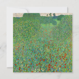 Convites Gustav Klimt - Campo de Papoulas