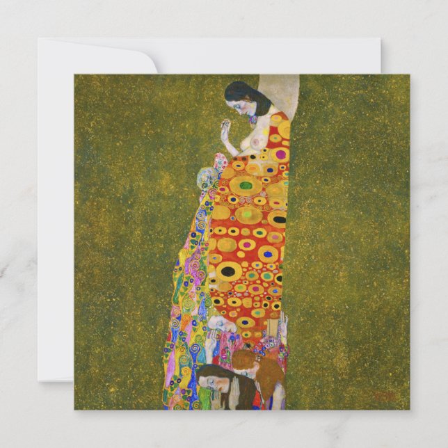 Convites Gustav Klimt - Esperança II (Frente)