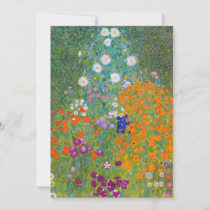 Convites Gustav Klimt - Jardim de Flores