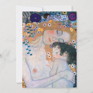 Convites Gustav Klimt - Mãe e Filho