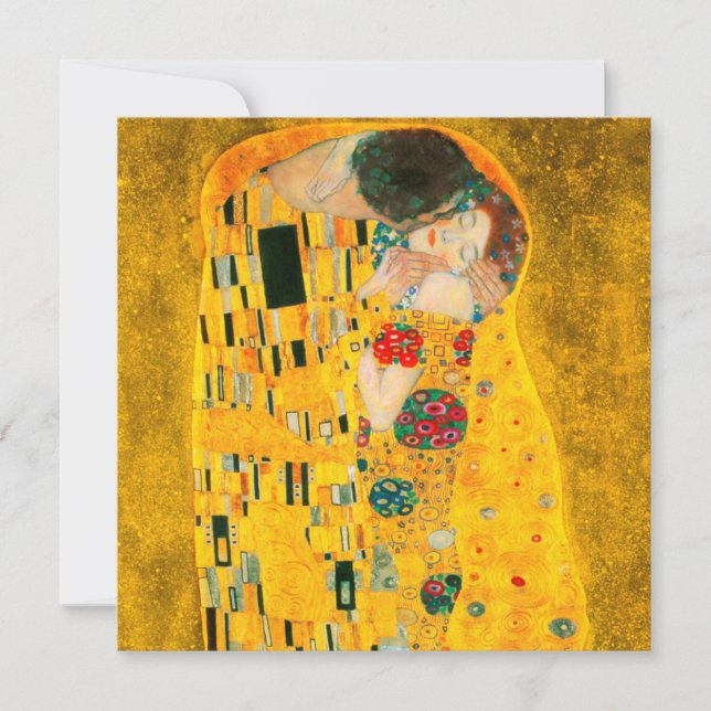 Convites Gustav Klimt O Beijo (Frente)