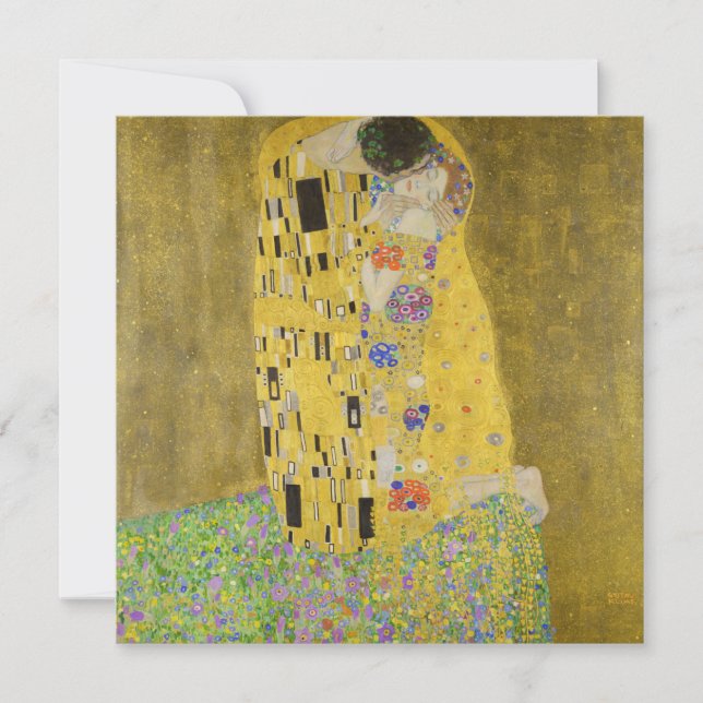 Convites Gustav Klimt - O Beijo (Frente)