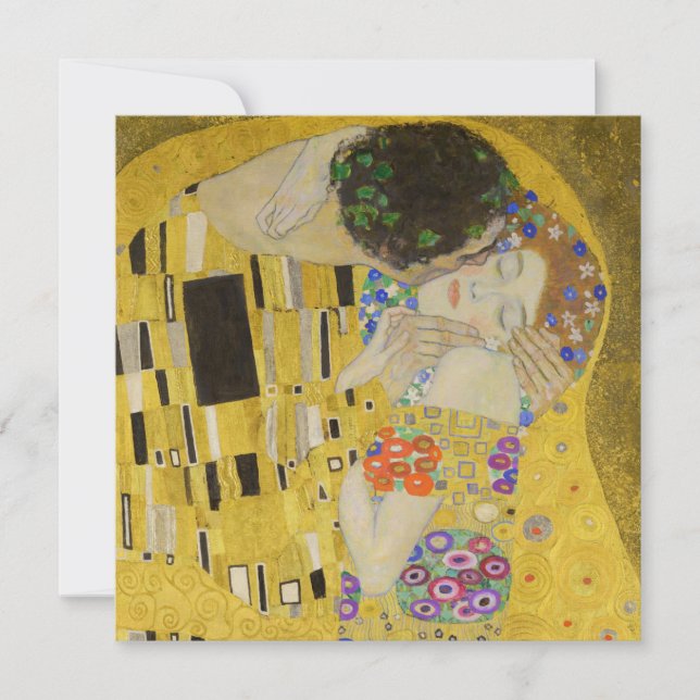 Convites Gustav Klimt - O Beijo (Frente)