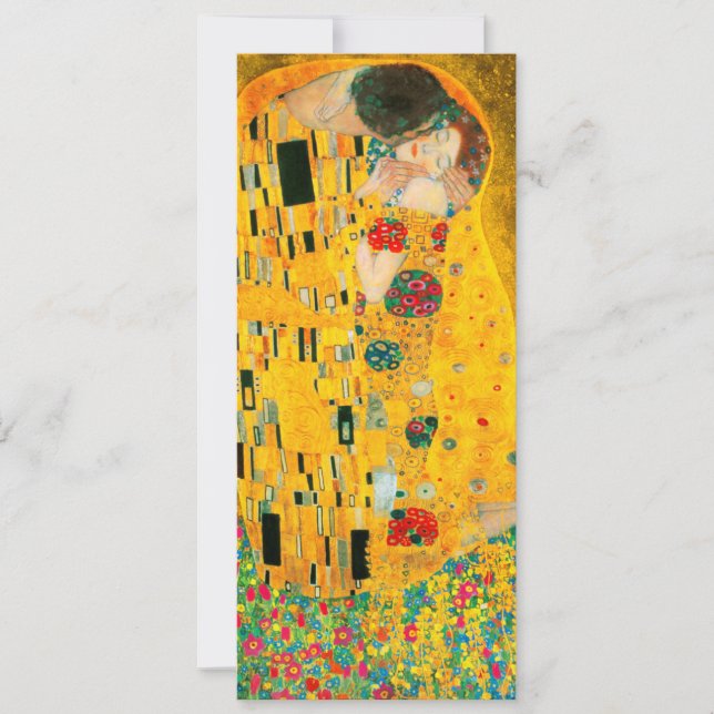 Convites Gustav Klimt O Beijo (Frente)
