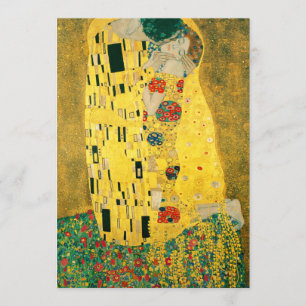 Convites Gustav Klimt Ouro Art The Biss for Lovers