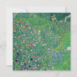 Convites Gustav Klimt - Paisagem de Jardim Italiano