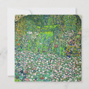 Convites Gustav Klimt - Paisagem Hortícola e Topo de Colina