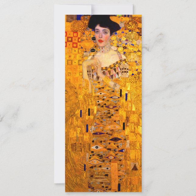 Convites Gustav Klimt Retrato de Adele Bloch Bauer (Frente)