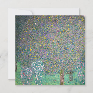 Convites Gustav Klimt - Roseiras sob as Árvores