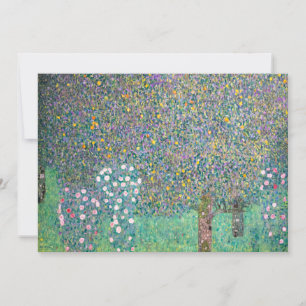 Convites Gustav Klimt - Roseiras sob as Árvores
