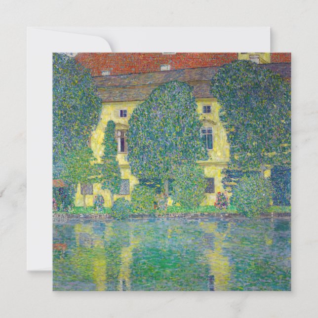 Convites Gustav Klimt - Schloss Kammer am Attersee III (Frente)