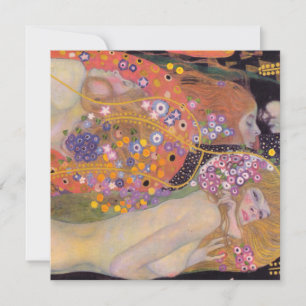 Convites Gustav Klimt - Serpentes Aquáticas II