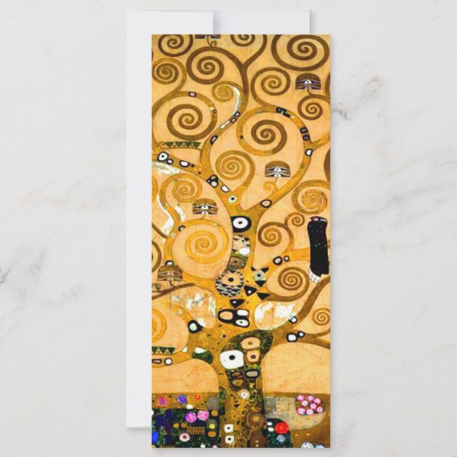 Convites Gustav Klimt Tree of Life (Frente)