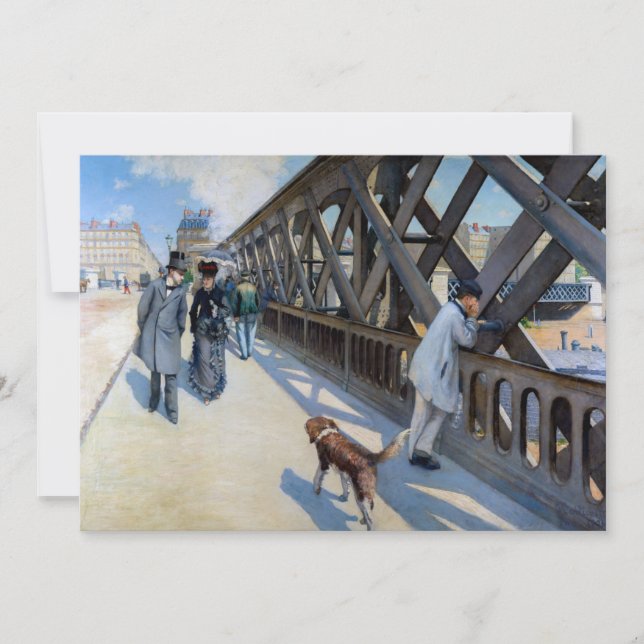 Convites Gustave Caillebotte - A Ponte da Europa (Frente)