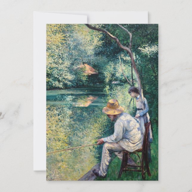 Convites Gustave Caillebotte - Angling (Frente)