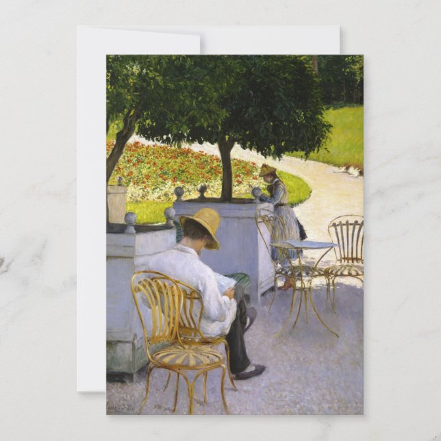 Convites Gustave Caillebotte - As Árvores Laranja (Frente)