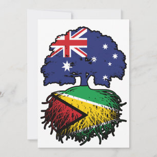 Convites Guyana Guyanese, Austrália, Raízes de Árvore da Au