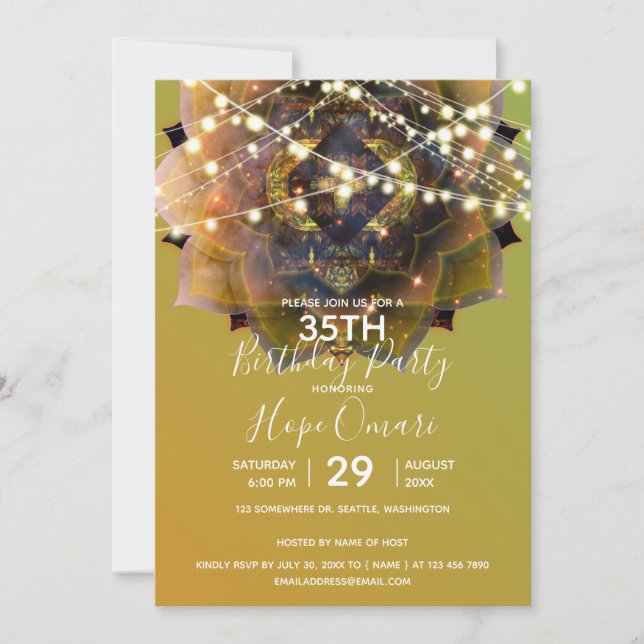 Convites Gypsy Soul Mandala (Frente)