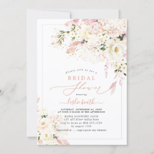 Convites H2 Cremy Rosa Blush Hydrangea