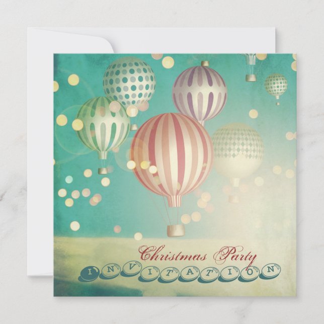 Convites Há mágico no ar - a festa de Natal convida (Frente)