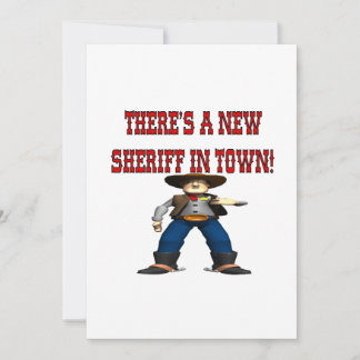 Convites Há Um Novo Sherrif Na Cidade