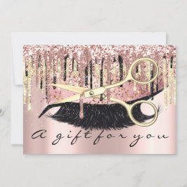 Convites Hairdresser do Certificado de Presente Makeup Lash