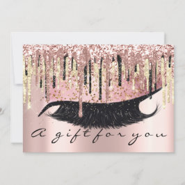 Convites Hairdresser do Certificado de Presente Makeup Lash