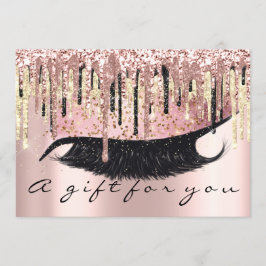 Convites Hairdresser do Certificado de Presente Makeup Lash