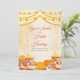Convites Haldi & convites de Haldi Convites Holud