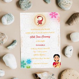 Convites Half Saree Ritu Kala Samskara