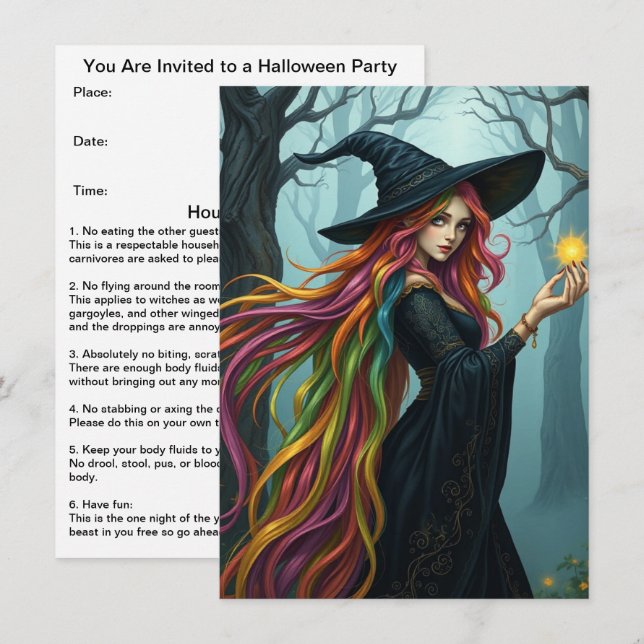 Convites Halloween (Frente/Verso)