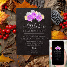 Halloween A Little Boo Vintage Chá de fraldas Flor