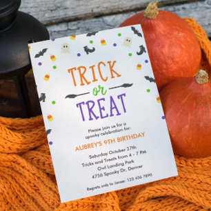 Convites Halloween Aniversário Celebração Spooky Parte