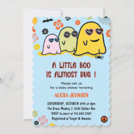 Convites Halloween Baby Shower Invtions Cubo Boo