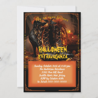 Convites Halloween Bewitch Boots