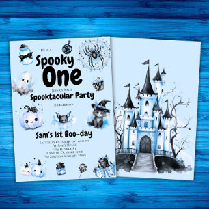 Convites Halloween Birthday Invitation Boys Spooky One 11 r