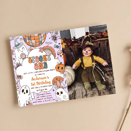 Convites Halloween Birthday Spooky Foto de uma festa
