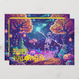 Convites Halloween Bone para ser selvagem!