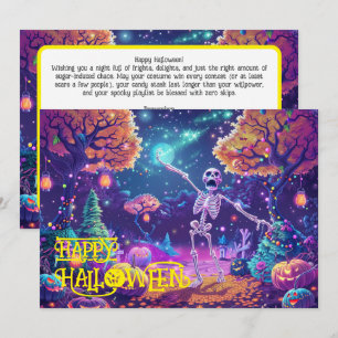 Convites Halloween Bone para ser selvagem!