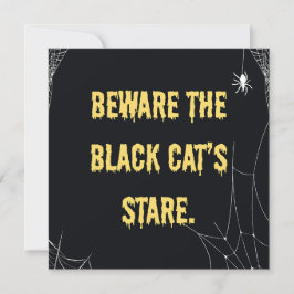 Convites Halloween Cat Modern