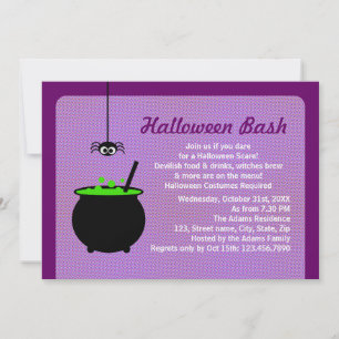 Convites Halloween Cauldron