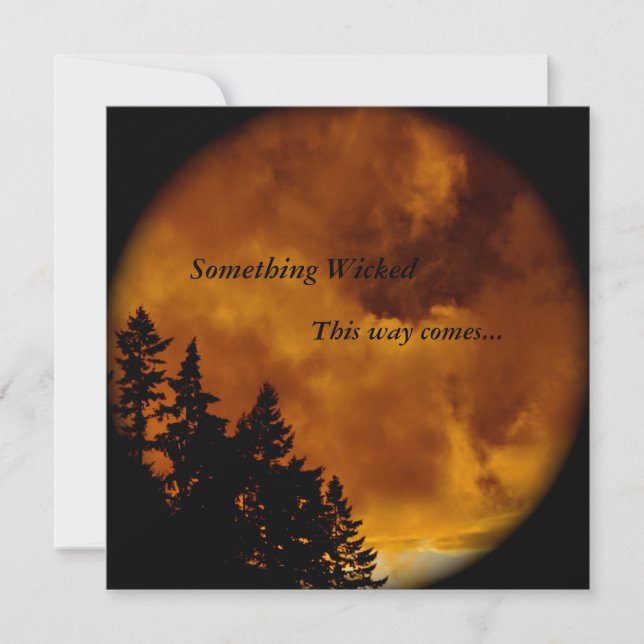 Convites Halloween Convida: Alguma Coisa Pervertida (Frente)