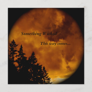 Convites Halloween Convida: Alguma Coisa Pervertida