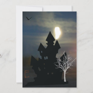 Convites Halloween da casa assombrada