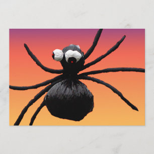 Convites Halloween de aranha Bobo