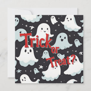 Convites Halloween de Trick Treat House Assombrado