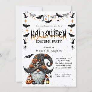 Convites Halloween do Partido Anual Familiar